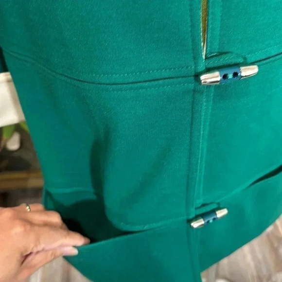 Vintage Butte Knot Toggle Jacket Green White Medium - Picture 5 of 14